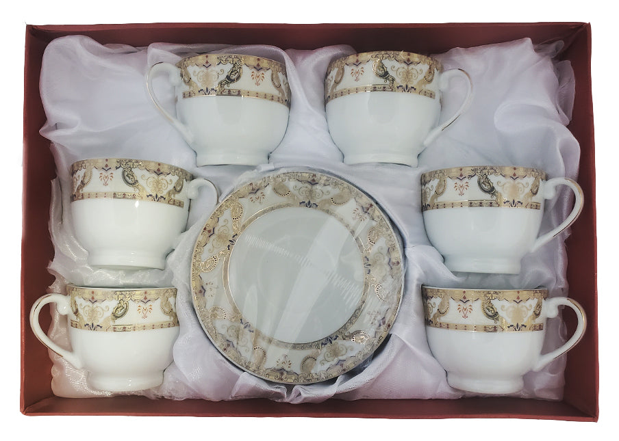 Maximan coffee cups with saucers , (6+6) pcs